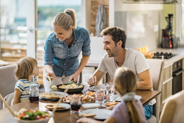 Not just moms make and serve dinner. We know this! We are super nice to dads, too.